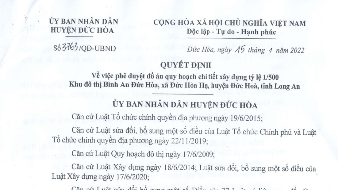Pháp lý The Win City phân tích chi tiết quyết định phê duyệt quy hoạch 1/500