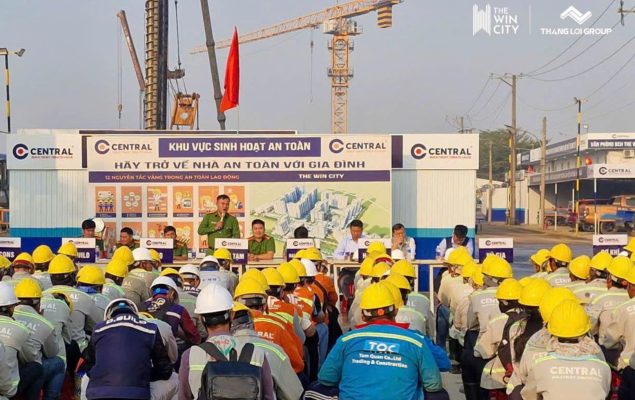 Cam kết an toàn lao động từ chủ đầu tư Thắng Lợi Homes và tổng thầu Central