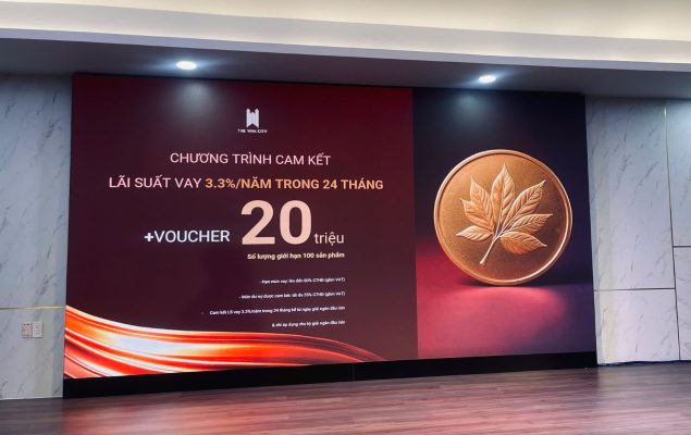 Chính sách lãi suất cố định 3.3% tại dự án The Win City