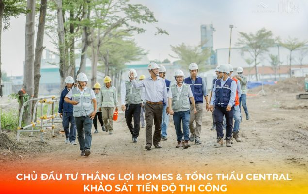 Lãnh đạo khảo sát thực tế công trường The Win City