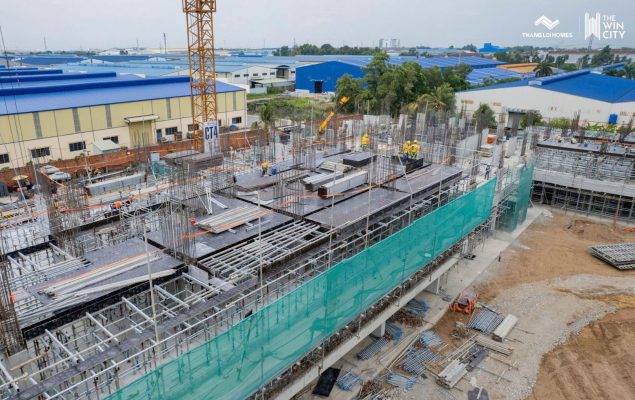 Tiến độ xây dựng dự án The Win City nhìn từ trên cao