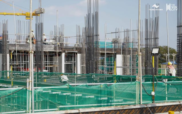 Một góc công trường dự án The Win City