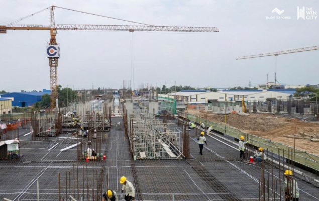 Toàn cảnh công trường dự án The Win City tuần 3 tháng 3 năm 2026