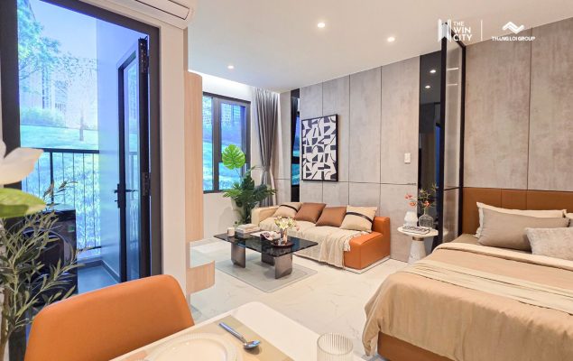 Không gian sống hiện đại tại căn hộ mẫu The Win City