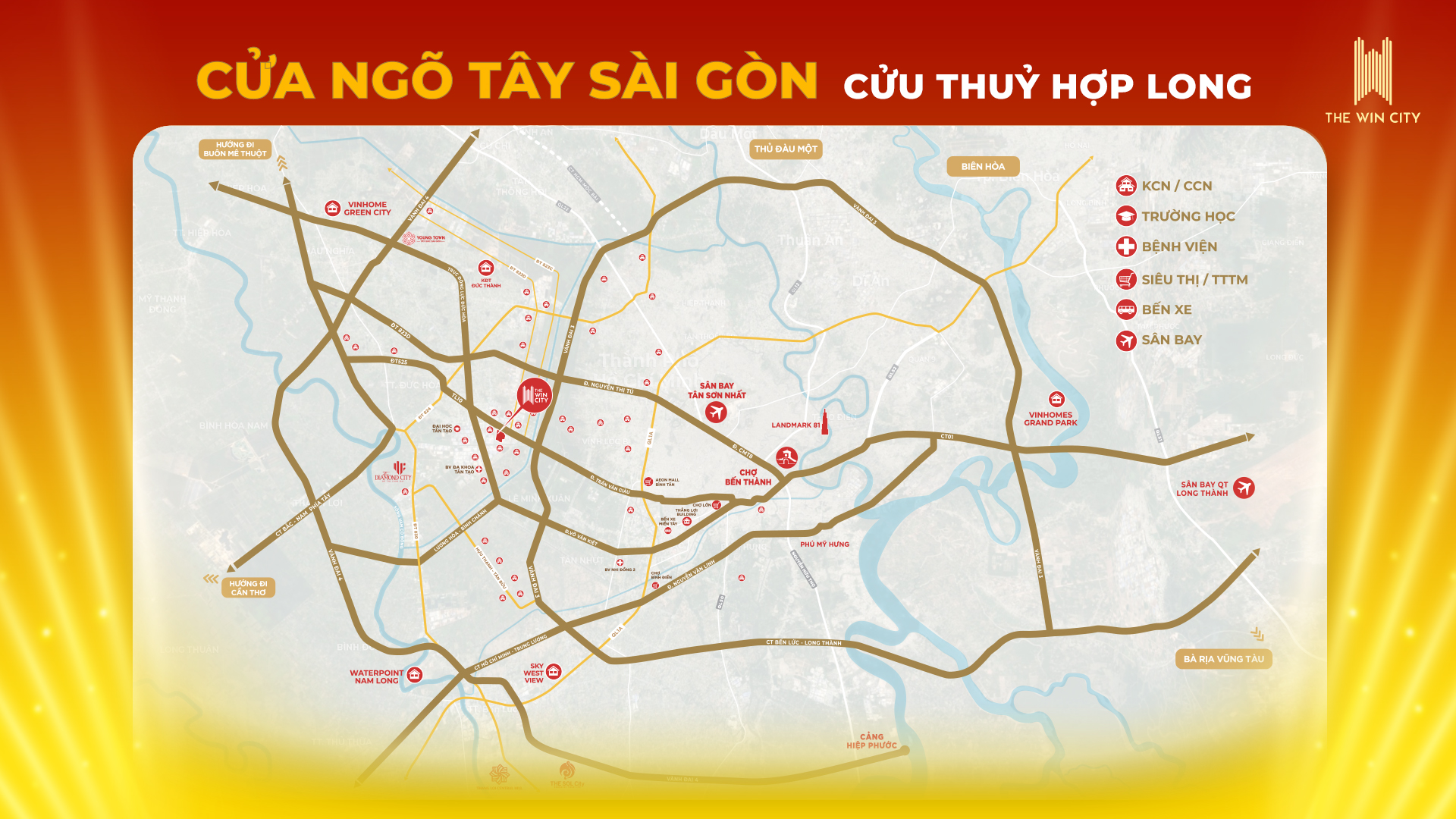 Bản đồ vị trí The Win City