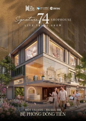 Phối cảnh dòng sản phẩm 74 Signature Shophouse tại dự án The Win City
