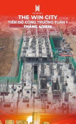Tiến độ thi công phân khu Victory Heights tại dự án The Win City