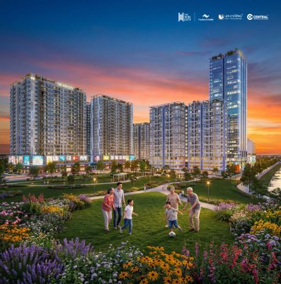 Phối cảnh quảng trường trung tâm tại dự án The Win City