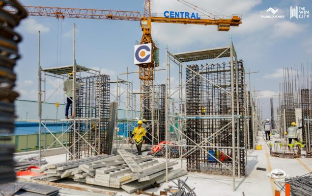 Công trường xây dựng dự án The Win City đảm bảo nhịp độ hạ tầng