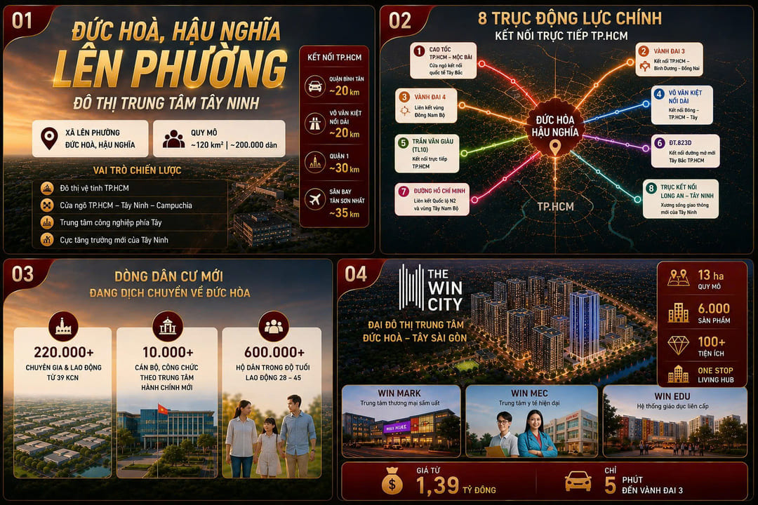 Quy hoạch Đức Hòa và Hậu Nghĩa lên phường thúc đẩy thị trường bất động sản khu Tây phát triển