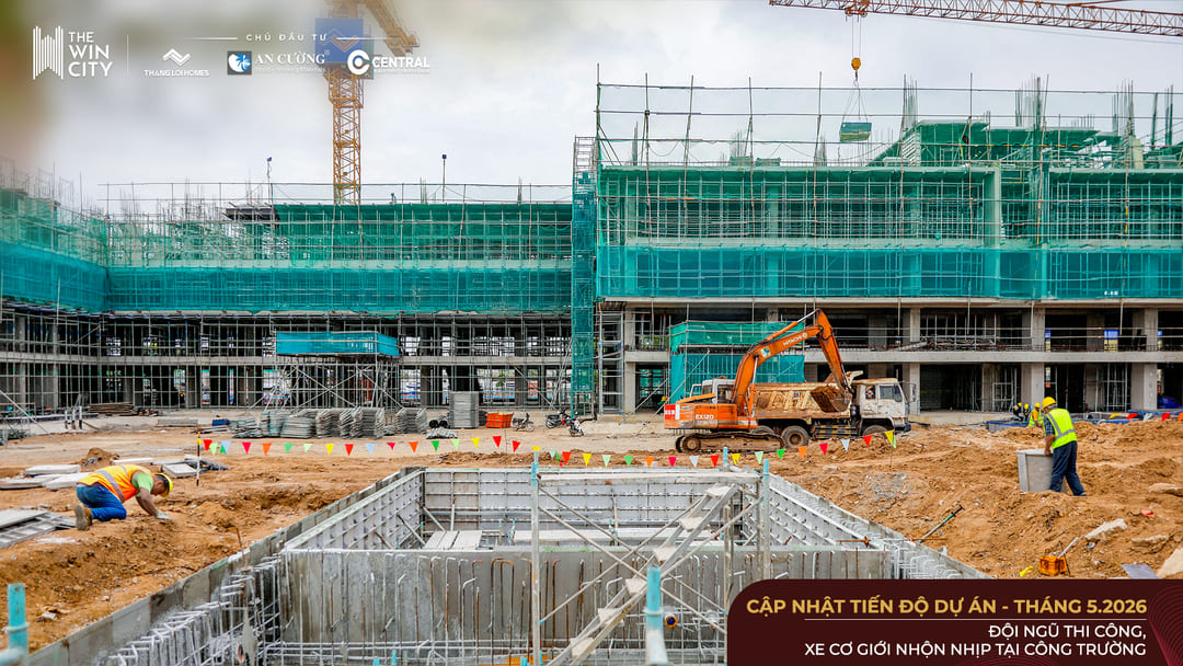 San lấp hạ tầng giao thông đường nội bộ kết nối bên trong nội khu The Win City