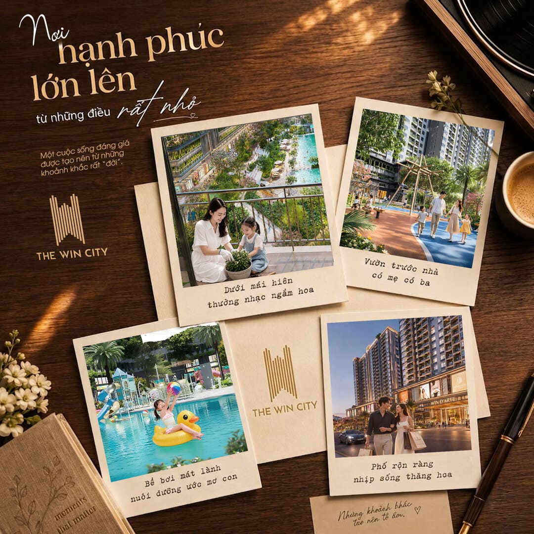 Không gian sống xanh an lành và hệ thống tiện ích nội khu đẳng cấp tại dự án căn hộ The Win City