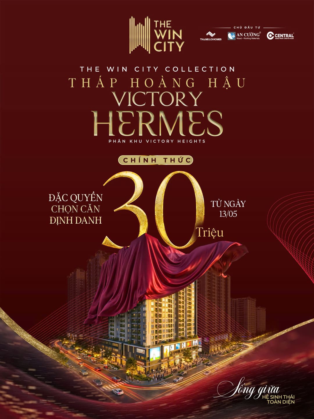 Chính sách ưu đãi và đặc quyền chọn căn định danh tháp Victory Hermes