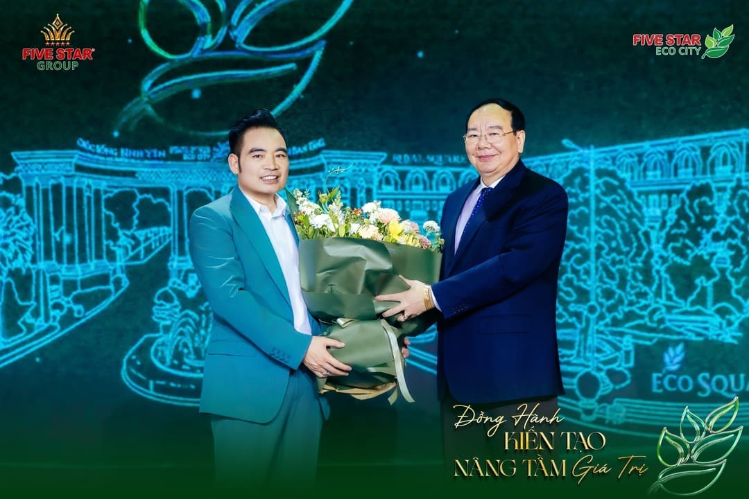 Phối cảnh dãy Shophouse Five Star Eco City hiện đại
