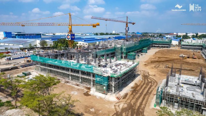 Cận cảnh hệ thống cốp pha nhôm tại The Win City