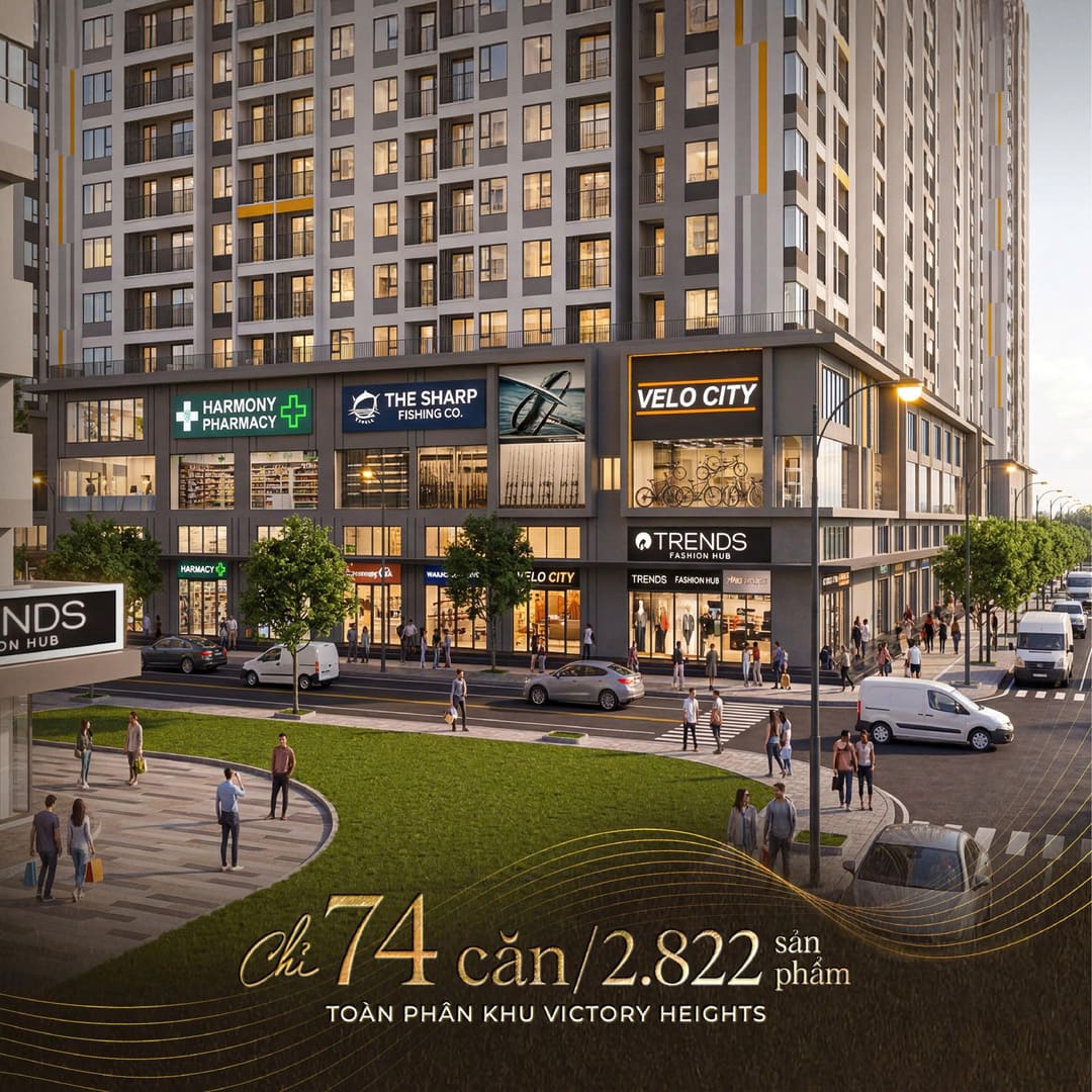 Bộ sưu tập 74 căn shophouse thương mại giới hạn đón đầu dòng khách 240.000 người