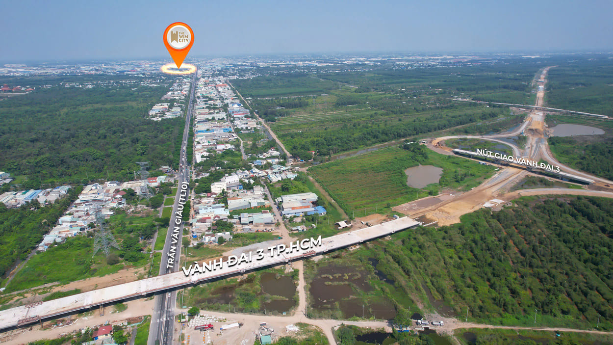 Phối cảnh tổng thể vị trí đắc địa The Win City hưởng lợi trực tiếp từ tuyến Vành đai 3