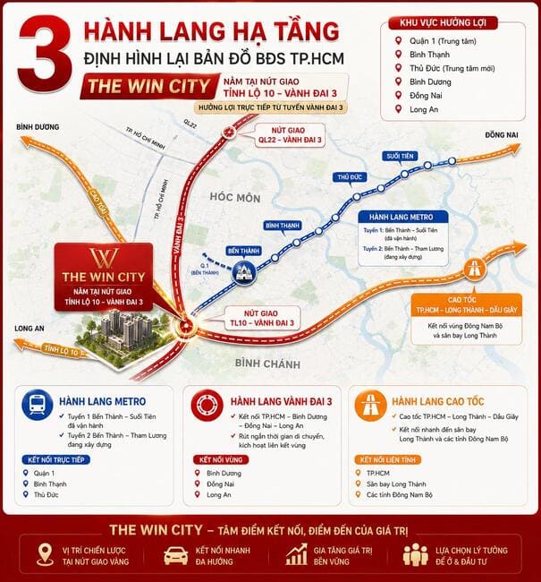 3 tuyến hành lang hạ tầng chiến lược tác động và định hình lại thị trường bất động sản TP.HCM