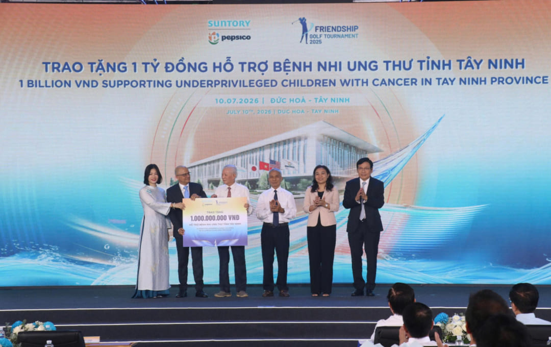 Hệ thống cơ sở hạ tầng nhà máy Suntory PepsiCo quy mô lớn hàng đầu châu Á tại KCN Hựu Thạnh