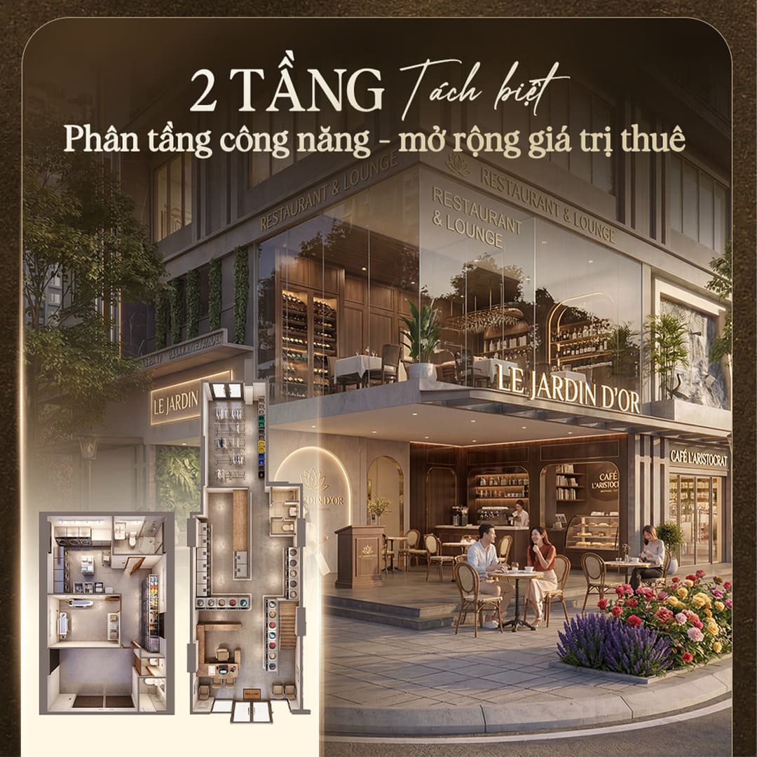 Thiết kế shophouse 2 tầng tối ưu công năng thương mại và không gian sinh sống tại The Win City