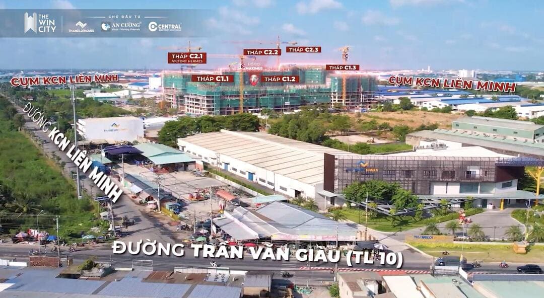 Công trường dự án The Win City hoạt động nhộn nhịp đảm bảo tiến độ