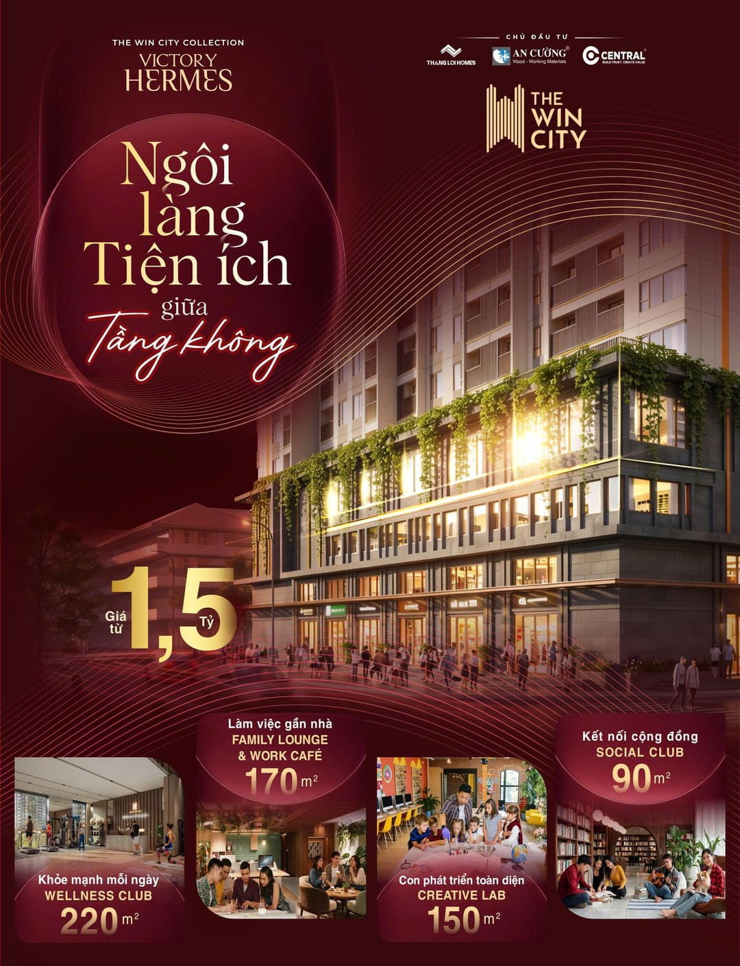 Trải nghiệm hệ sinh thái tiện ích đỉnh cao giữa tầng không tại Victory Hermes The Win City