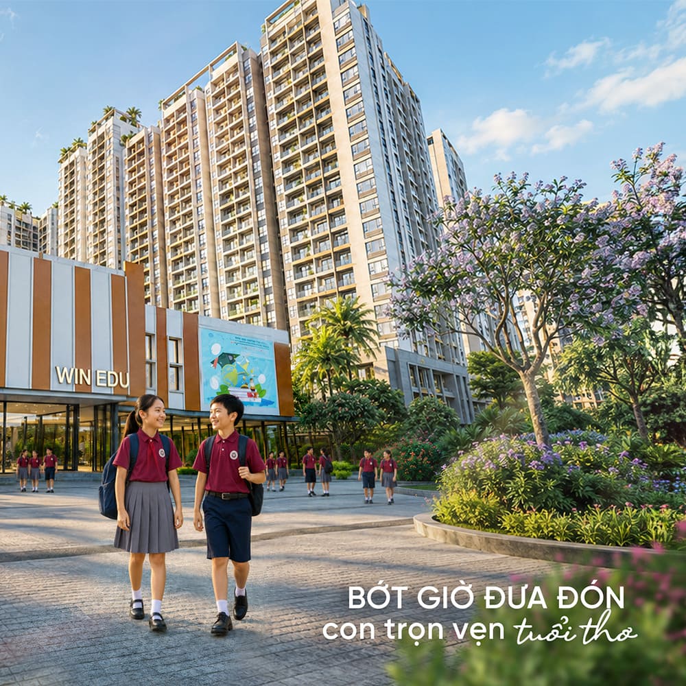 Trường học liên cấp Win Edu chuẩn quốc tế tại đại đô thị The Win City