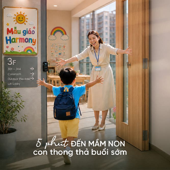 Không gian lớp học mầm non hiện đại và sáng tạo tại khối đế The Win City
