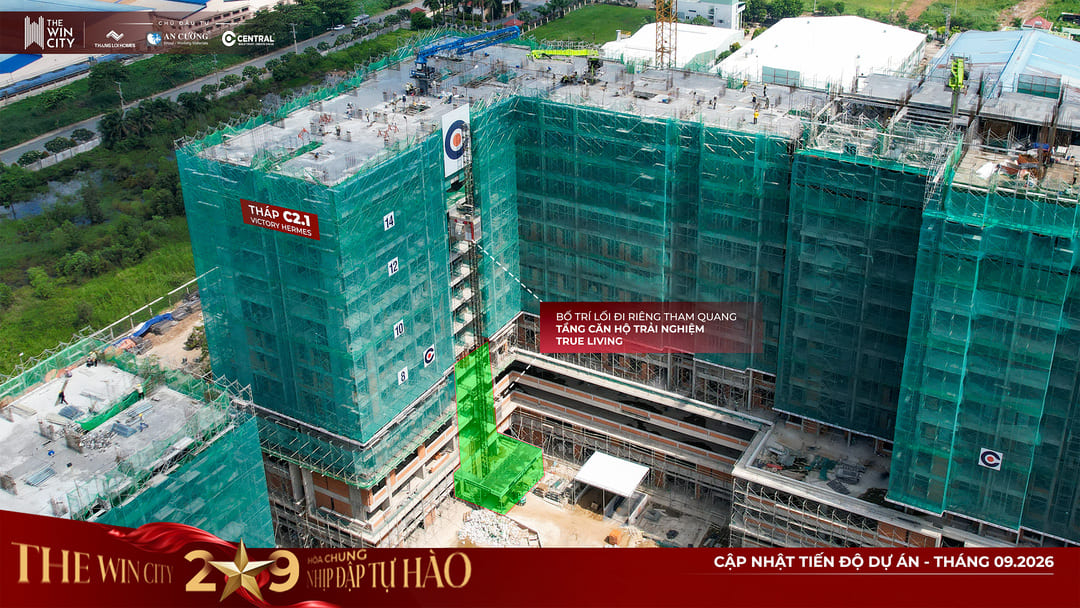 Tháp Victory Hermes C2.1 đạt cao độ tầng 15 The Win City