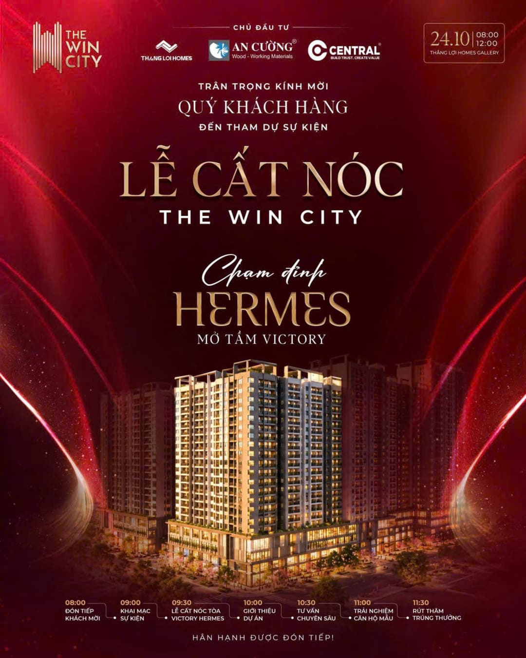 Lễ cất nóc dự án The Win City ngày 24-10-2026