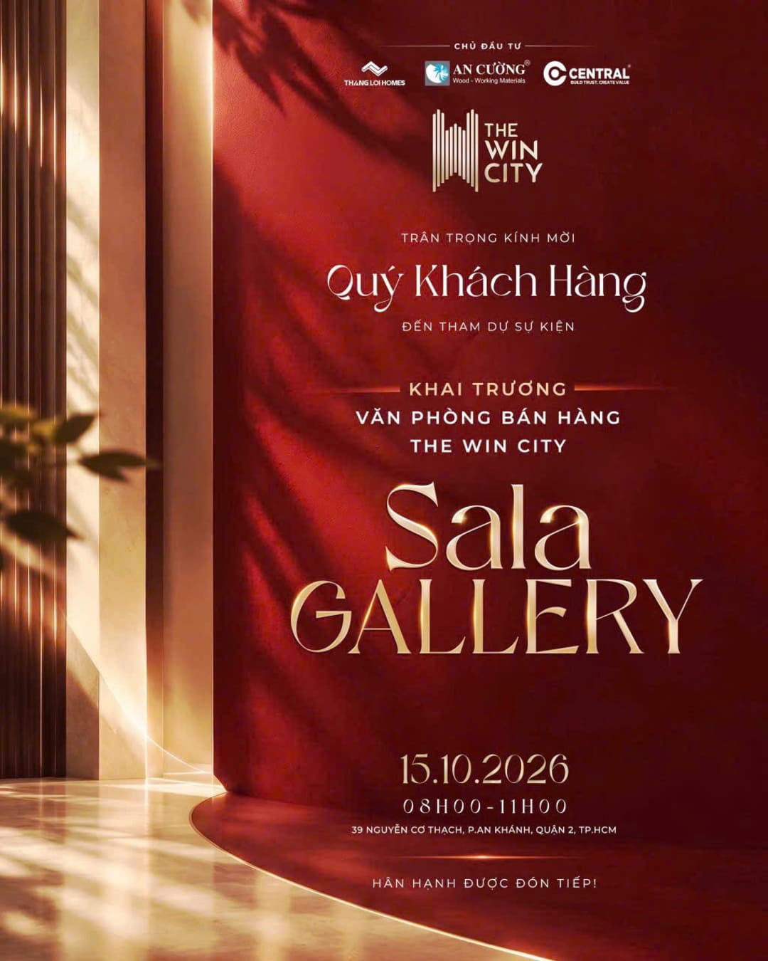 Toàn cảnh không gian sự kiện khai trương Sala Gallery The Win City